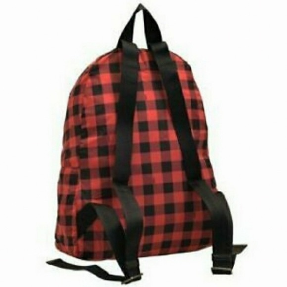 Coach Gingham Backpack 🎒 Black & Red NWT 🖤❤️🖤 Back to School - Picture 6 of 6